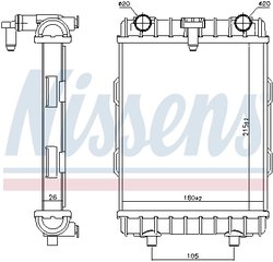 RADIATOR RACIRE MOTOR NISSENS 606645 - Compatibil cu AUDI, CUPRA, SEAT, VW