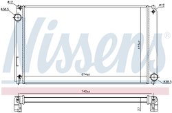 Radiator racire motor Nissens 606635