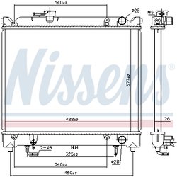 Radiator racire motor Nissens 606692