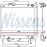 Radiator racire motor Nissens 606692