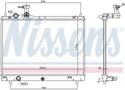 Radiator racire motor Nissens 606700
