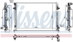 RADIATOR RACIRE MOTOR NISSENS 606705 - Compatibil cu VW