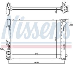 Radiator racire motor Nissens 606725