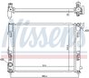 Radiator racire motor Nissens 606725