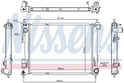 RADIATOR RACIRE MOTOR NISSENS 606734 - Compatibil cu KIA