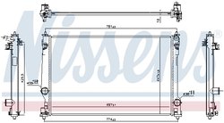 RADIATOR RACIRE MOTOR NISSENS 606786 - Compatibil cu LEXUS, TOYOTA
