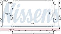 RADIATOR RACIRE MOTOR NISSENS 606762 - Compatibil cu RENAULT