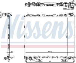 Radiator racire motor Nissens 606799