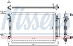 Radiator racire motor Nissens 606909