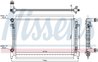 Radiator racire motor Nissens 606909