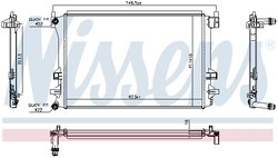 Radiator racire motor Nissens 606910