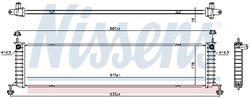 Radiator racire motor Nissens 606915