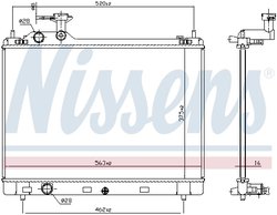 Radiator racire motor Nissens 606951