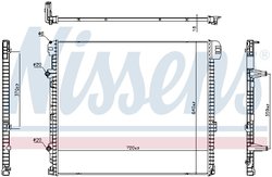 Radiator racire motor Nissens 606979