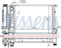 Radiator racire motor Nissens 60735A