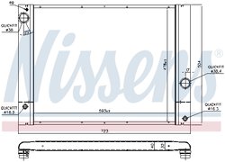 RADIATOR RACIRE MOTOR NISSENS 60772 - Compatibil cu BMW
