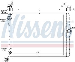 RADIATOR RACIRE MOTOR NISSENS 60776 - Compatibil cu BMW