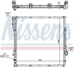 Radiator racire motor Nissens 60788A