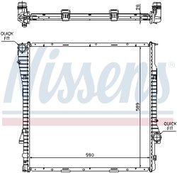 Radiator racire motor Nissens 60789A