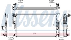 RADIATOR RACIRE MOTOR NISSENS 60817 - Compatibil cu BMW