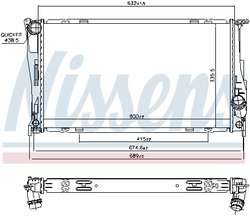 RADIATOR RACIRE MOTOR NISSENS 60832 - Compatibil cu BMW