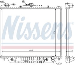 RADIATOR RACIRE MOTOR NISSENS 60852 - Compatibil cu ISUZU, OPEL, VAUXHALL