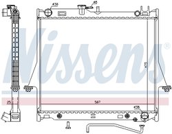 RADIATOR RACIRE MOTOR NISSENS 60854 - Compatibil cu ISUZU
