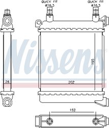 RADIATOR RACIRE MOTOR NISSENS 60862 - Compatibil cu BMW, MINI