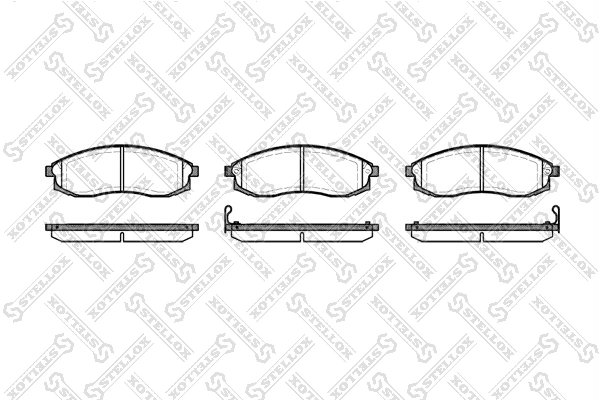 Set placute frana Stellox 609 002-SX