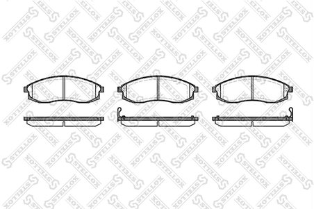 Set placute frana Stellox 609 002-SX