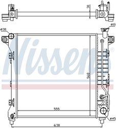 Radiator racire motor Nissens 60998