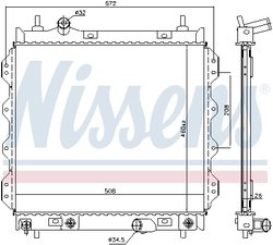 Radiator racire motor Nissens 61002