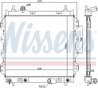 Radiator racire motor Nissens 61002