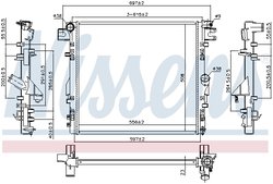 Radiator racire motor Nissens 61037