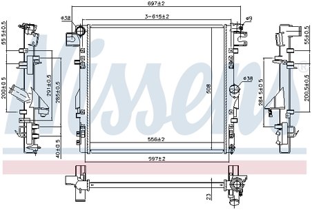 Radiator racire motor Nissens 61037