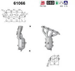 CATALIZATOR AS 61066 - Compatibil cu HYUNDAI, KIA