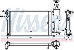 Radiator racire motor Nissens 61276