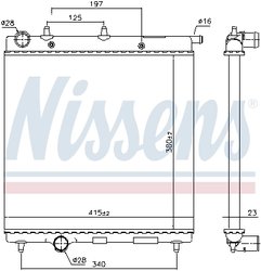 RADIATOR RACIRE MOTOR NISSENS 61277 - Compatibil cu CITROEN, DS, PEUGEOT