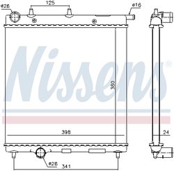 RADIATOR RACIRE MOTOR NISSENS 61278 - Compatibil cu CITROEN, DS, PEUGEOT