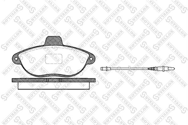 Set placute frana Stellox 613 002B-SX