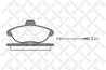 Set placute frana Stellox 613 002B-SX