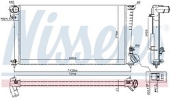 RADIATOR RACIRE MOTOR NISSENS 61315 - Compatibil cu CITROEN, PEUGEOT