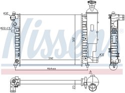 RADIATOR RACIRE MOTOR NISSENS 61358 - Compatibil cu CITROEN, PEUGEOT