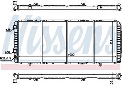 Radiator racire motor Nissens 61393