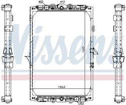 Radiator racire motor Nissens 61417A