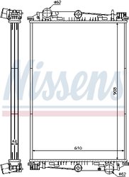 Radiator racire motor Nissens 614270