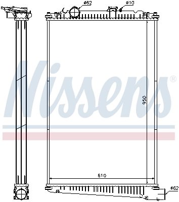 Radiator racire motor Nissens 614420