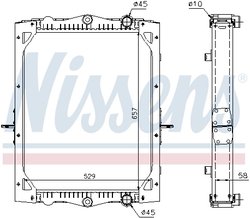 Radiator racire motor Nissens 61443A