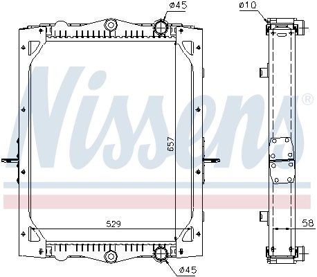 Radiator racire motor Nissens 61443A