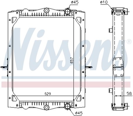Radiator racire motor Nissens 61443A